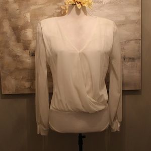 🚫SOLD🚫. Arden B White Long Sleeve Bodysuit